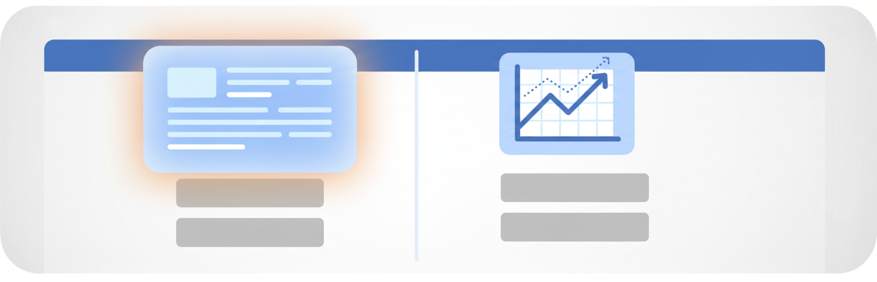 Illustration contrasting an AI Overview answer box with no click against a cited source receiving traffic